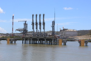 Gladstone Port - gas loading arms
