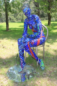 Sculptor In The Vineyards - this represents think of the world you carry with you