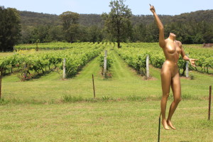 Sculptor In The Vineyards - this represents the widening gulf between the haves and have nots