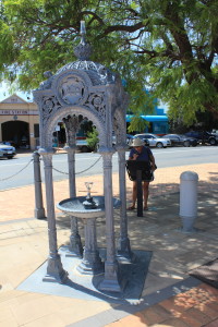 Witcombe fountain in Hay main street
