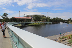 Looking across to Adelaide Oval