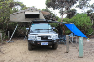 Kangaroo Island West Bay our camp