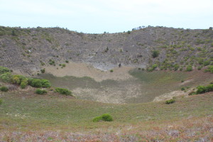 Mt Schank volcano crater view from the rim