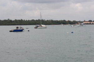 Boats moored at Weipa