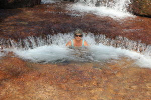 Natural spa at Twin Falls