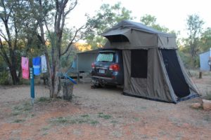 Our camp at Boodjamulla with the annexe set up